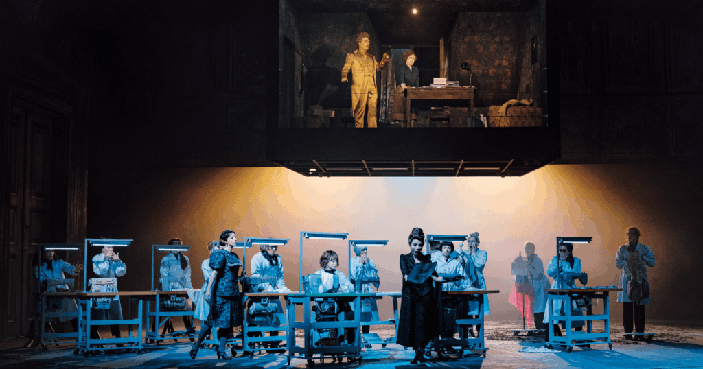 Schani (Strauss) und Ida Grünwald schreiben an ihrem Ballett. (c) Marco Sommer